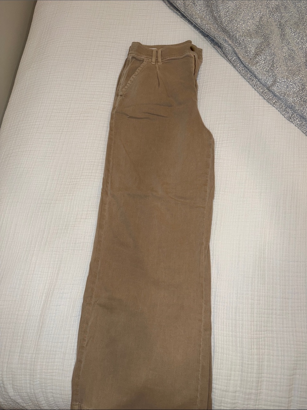 American Eagle Outfitters Women's Khaki Wide Leg Trousers
